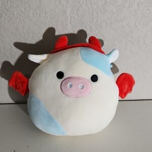 Squishmallows cow no tag valentines devil belina